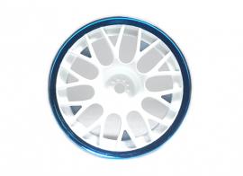 [84240] MN Mesh Wheel White & Blue Rim/+2